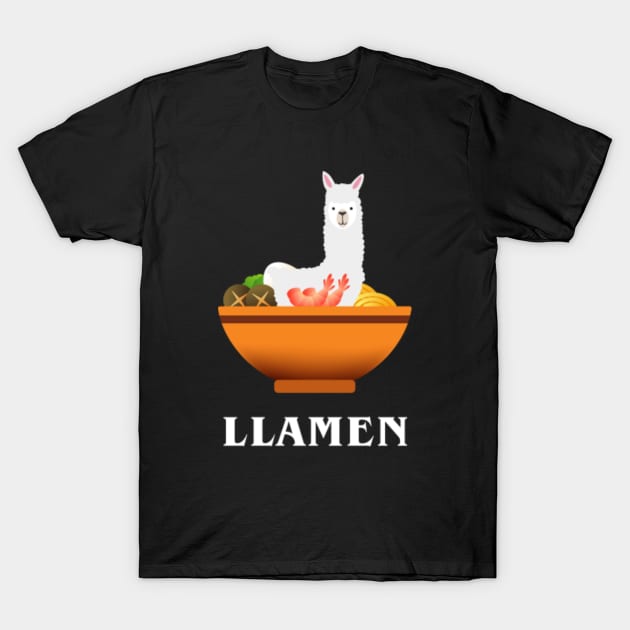 Llama Ramen T-Shirt by teesumi